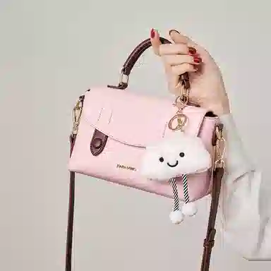 快乐玛丽女包高颜值小方包优雅气质手提包大容量斜挎包时尚百搭单肩包实用女士包包简约通勤包学生包 女款 小号 多色