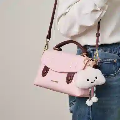 快乐玛丽女包高颜值小方包优雅气质手提包大容量斜挎包时尚百搭单肩包实用女士包包简约通勤包学生包 女款 小号 多色