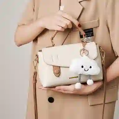 快乐玛丽女包高颜值小方包优雅气质手提包大容量斜挎包时尚百搭单肩包实用女士包包简约通勤包学生包 女款 小号 多色