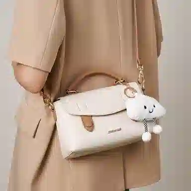 快乐玛丽女包高颜值小方包优雅气质手提包大容量斜挎包时尚百搭单肩包实用女士包包简约通勤包学生包 女款 小号 多色