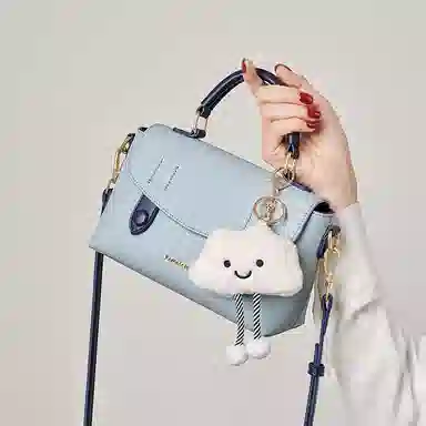 快乐玛丽女包高颜值小方包优雅气质手提包大容量斜挎包时尚百搭单肩包实用女士包包简约通勤包学生包 女款 小号 多色