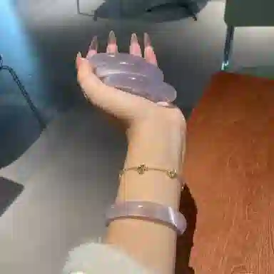 梨云暮雪 白月光猫眼 一步一响 复古 高级感 清冷 旗袍汉服 新中式 国潮国风 荔枝冻 极简风 琉璃 手镯 女款