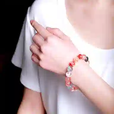 梨云暮雪 多宝彩虹款    能量净化磁场 招财聚气时来运转新中式国潮小众轻奢气质百搭天然 多色水晶 手串 男女同款情侣款