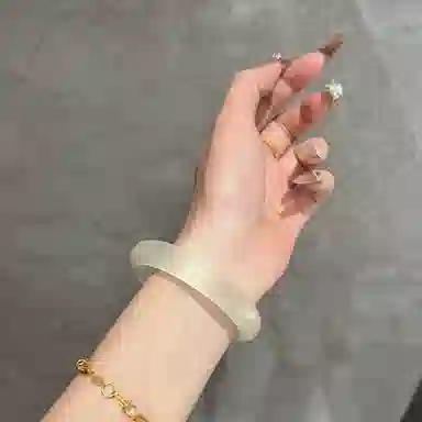 梨云暮雪 梨云暮雪 香槟金一步一响 新中式 国潮古风 轻奢高级#好运 琉璃 手镯 女款