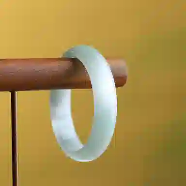 梨云暮雪 白月光猫眼 一步一响 复古 高级感 清冷 旗袍汉服 新中式 国潮国风 荔枝冻 极简风 琉璃 手镯 女款