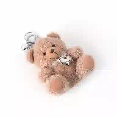 维尼奥 可爱呆萌小熊书包挂件挂绳 毛绒 包周边 男女同款情侣款 棕熊