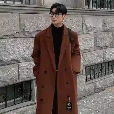 URBAN AUTHENTIC Long Wool Coat