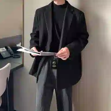 URBAN AUTHENTIC Short Wool Blazer