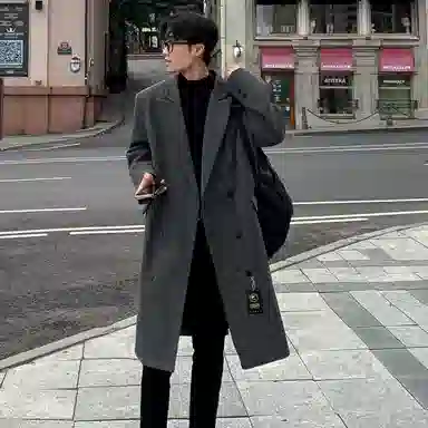 URBAN AUTHENTIC Long Wool Coat