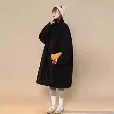 URBAN AUTHENTIC Double-Breasted Coat