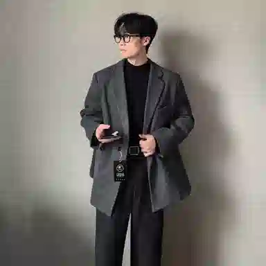 URBAN AUTHENTIC Short Wool Blazer