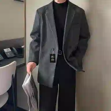 URBAN AUTHENTIC Short Wool Blazer