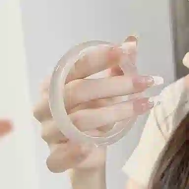 两世欢 新中式国潮风古风白月光 汉服旗袍美人 玉髓 手镯 女款