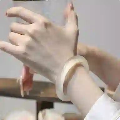 两世欢 新中式国潮风古风白月光 汉服旗袍美人 玉髓 手镯 女款