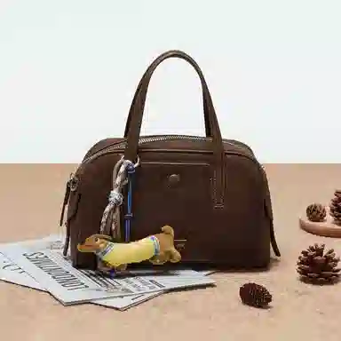 卓诗尼 休闲时尚百搭轻便通勤 织物/合成革 单肩斜挎保龄球包手提包 常规 女款 多色