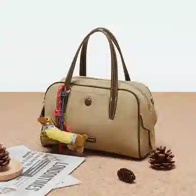 卓诗尼 休闲时尚百搭轻便通勤 织物/合成革 单肩斜挎保龄球包手提包 常规 女款 多色