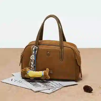 卓诗尼 休闲时尚百搭轻便通勤 织物/合成革 单肩斜挎保龄球包手提包 常规 女款 多色