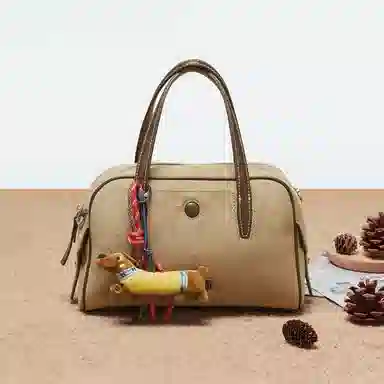 卓诗尼 休闲时尚百搭轻便通勤 织物/合成革 单肩斜挎保龄球包手提包 常规 女款 多色