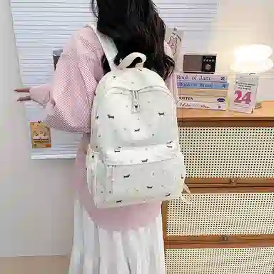 KAMLUI Nylon Backpack White