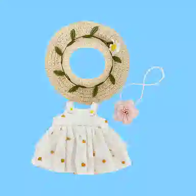 图米鱼 【适配于 一代 二代 三代 马卡龙 坐坐派对】 蒲公英套装 娃衣着替