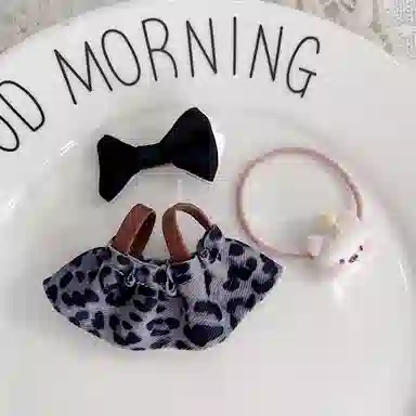 图米鱼 豹纹套装 酷酷裙心底 娃衣着替