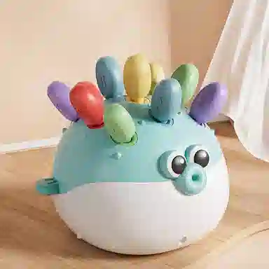 图米鱼 拼插小河豚精细动作训练手眼协调 其他形状认知/配对玩具