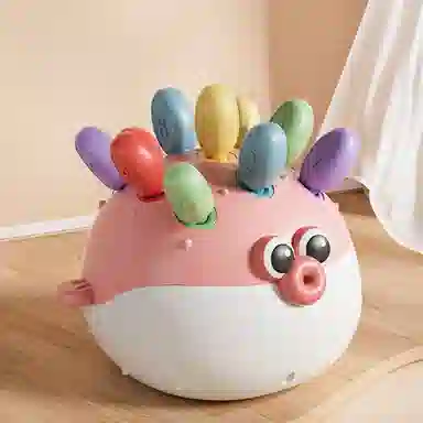 图米鱼 拼插小河豚精细动作训练手眼协调 其他形状认知/配对玩具