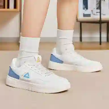 匹克 空军一号 百搭复古潮流 包裹性防滑减震耐磨轻便透气 低帮 板鞋 白蓝