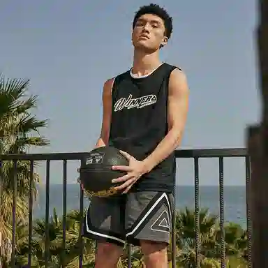 匹克 音爆系列 美式透气休闲健身跑步训练无袖篮球背心夏季新款宽松实战训练篮球服 男款 黑色