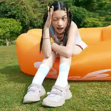 Peak Mary Jane Sandals White Pink