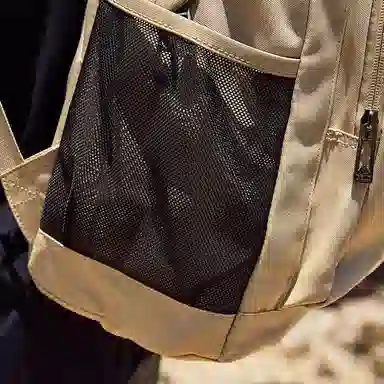 匹克 运动生活潮流时尚休闲百搭背包通勤包 织物 双肩包 中号 男女同款情侣款 卡其