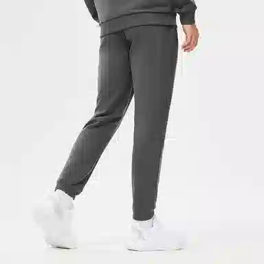 匹克 综训运动系列 保暖 纯色基础款针织休闲百搭运动长裤健身跑步休闲裤 男款 深灰