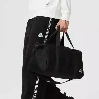 匹克 反光大容量运动 织物 桶包斜挎包双肩包 常规 男女同款情侣款 黑色