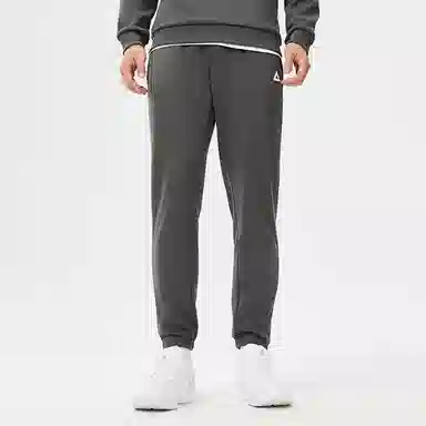 匹克 综训运动系列 保暖 纯色基础款针织休闲百搭运动长裤健身跑步休闲裤 男款 深灰