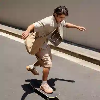 匹克 态极轮胎鞋 潮流时尚 减震防滑耐磨回弹 低帮 复古休闲鞋 男款 泥沙黄