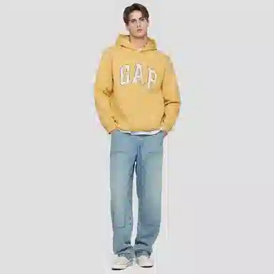 GAP Heavyweight Fleece Logo Hoodie