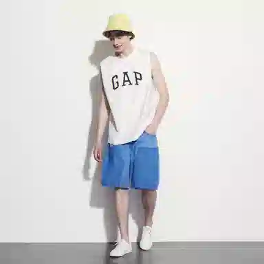 GAP Sleeveless Logo Tank White