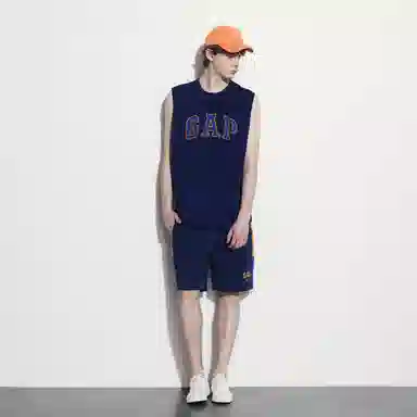 GAP Sleeveless Logo Tank White