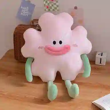 安之静雅 搞怪朵拉花朵抱枕 布娃娃 玩偶 毛绒公仔