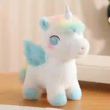 安之静雅 卡通可爱 炫彩飞马 玩偶 毛绒公仔