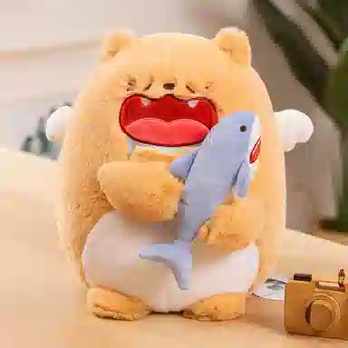 安之静雅 可爱小兔子猫咪 抱枕布娃娃 玩偶 毛绒公仔
