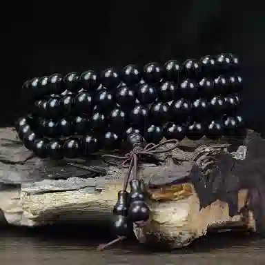 【禅意108珠串】 艾卡拉 国风纳福考试上岸小众高级学生转运佛珠念珠转运珠#好运 黑檀 手串 男女同款情侣款