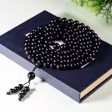 【禅意108珠串】 艾卡拉 国风纳福考试上岸小众高级学生转运佛珠念珠转运珠#好运 黑檀 手串 男女同款情侣款