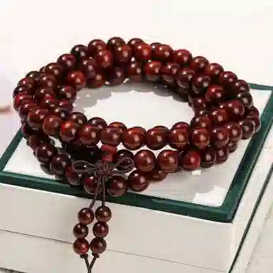 【禅意108珠串 】 艾卡拉 招财纳福考试上岸小众高级转运佛珠念珠转运珠#好运国风设计 酸枝木 手串 男女同款情侣款