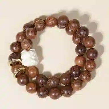 艾卡拉 醒狮佛珠文玩 檀木 手串 男女同款情侣款