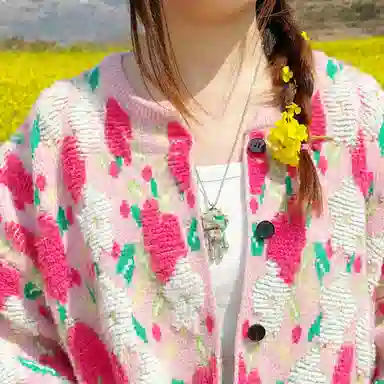 木小魔 小布鲁巴 个性潮流 合金 项链 男女同款情侣款 小众钥匙扣