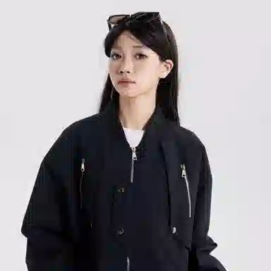 悍戈 美式高街个性潮流百搭宽松飞行员工装长袖外套夹克 男女同款