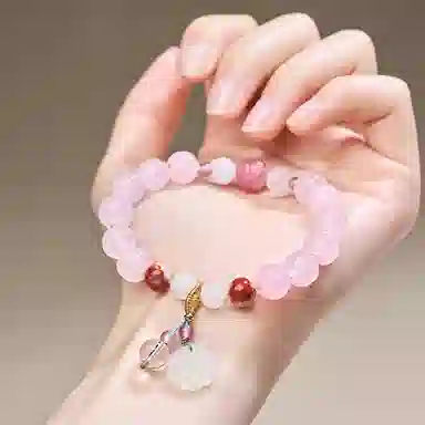 【普陀山官方已祝福】 普陀山文创 佳藕天成好运清新风精致转运手饰 生日送礼节日礼盒装 金丝玉 手串 女款