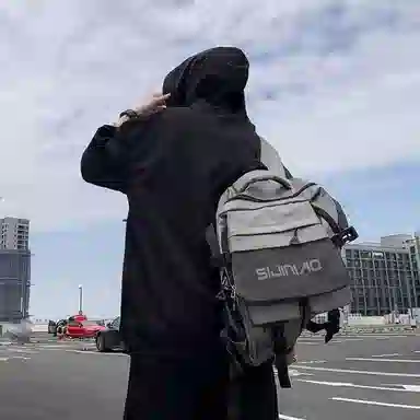 沐诚阳译 美式高街复古连帽短袖与五分裤宽松透气百搭组合轻薄速干上衣简约潮牌通勤户外垂感纯色休闲运动套装 男女同款