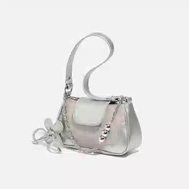 DALO PU Shoulder Bag Silver